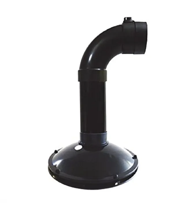 aquaforte-umgekehrter-bodenablauf-110-mm-mit-entl-ftung-schwarz image 1