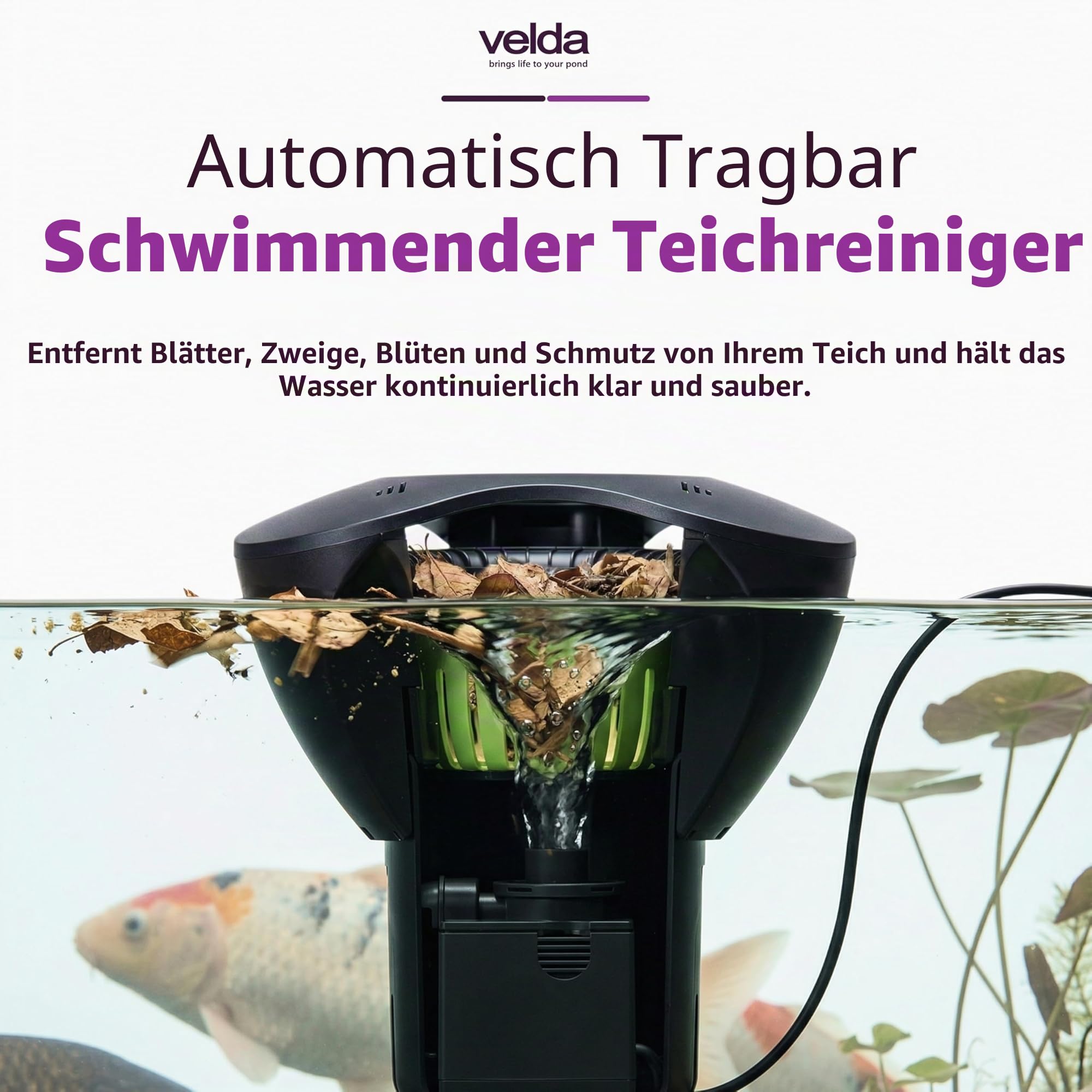 velda-pond-skimmer-pro-schwimmender-oberfl-chenabsauger-mit-pumpe-3-000-l-h image 5