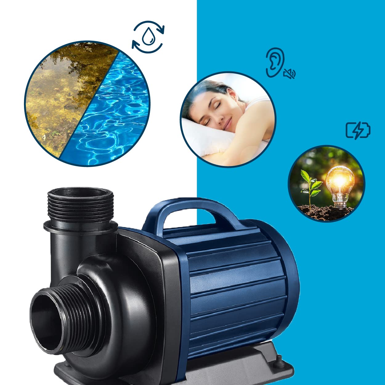 aquaforte-dm-3-500-teichpumpe-25w-3-5-m-h-3-m-f-rderh-he-filterpumpe image 8