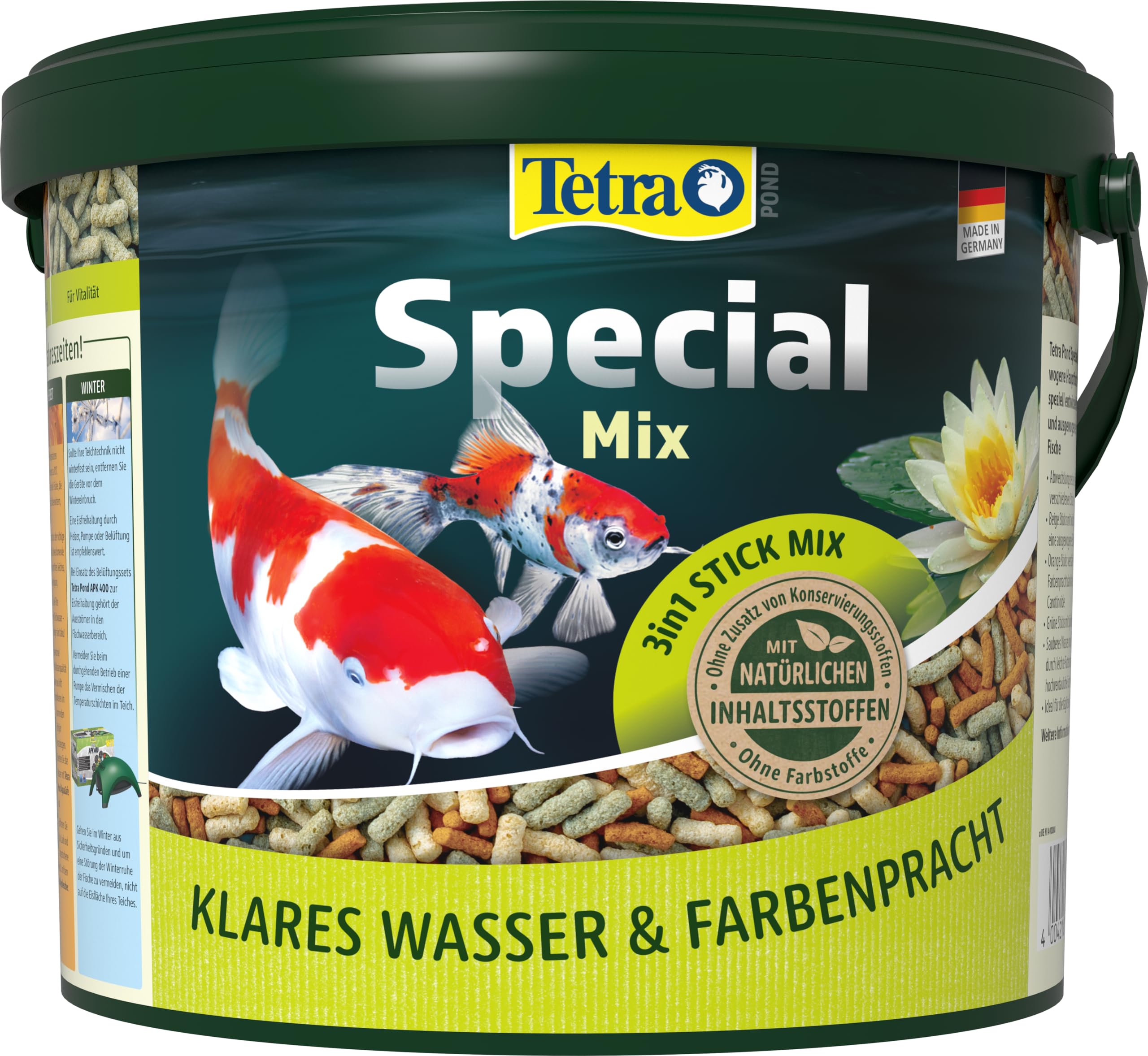 tetra-pond-special-mix-teichfischfutter-3-sticks-mischung-5-liter-eimer image 1