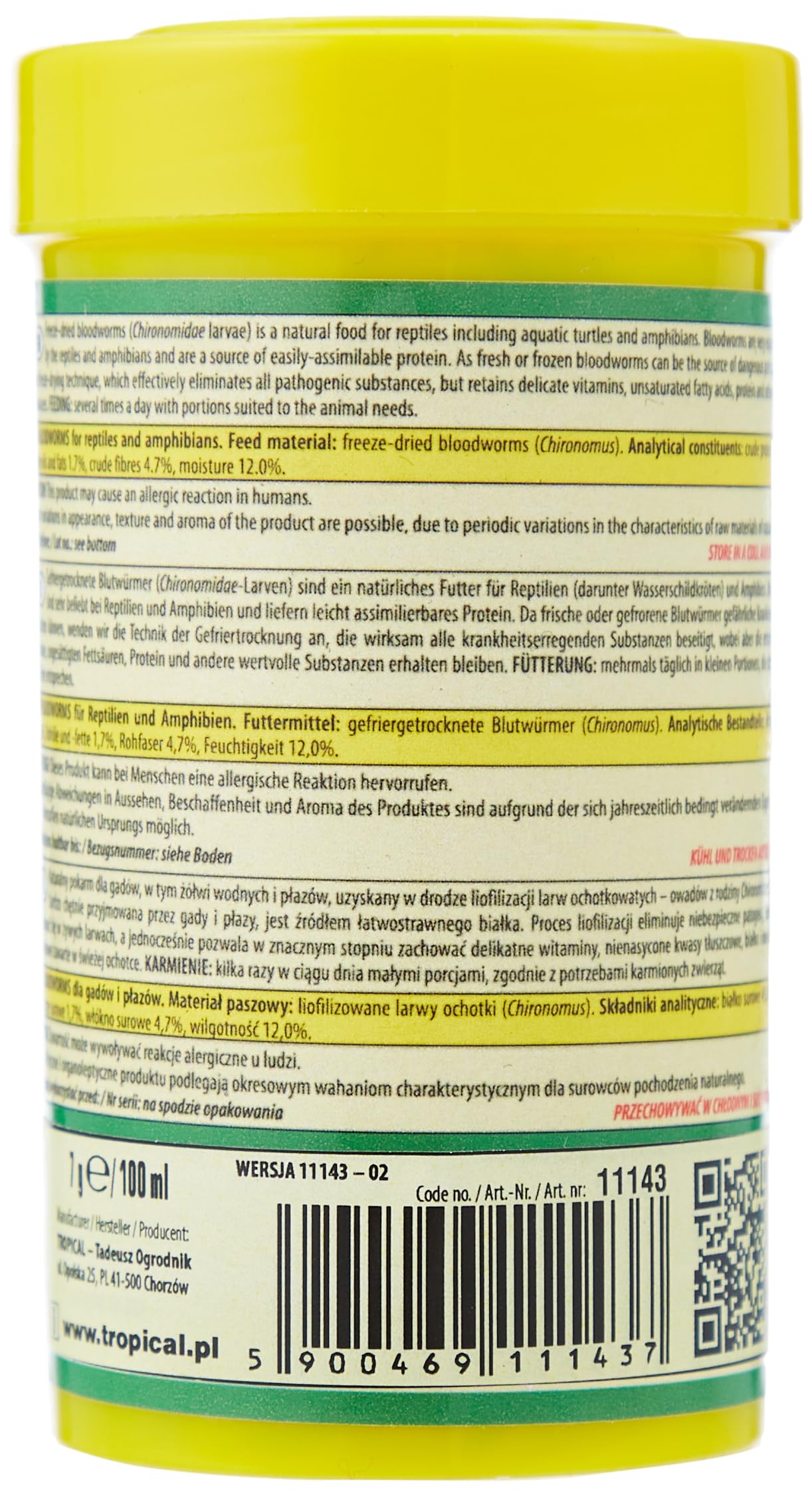 tropical-blood-worms-gefriergetrocknetes-futter-f-r-wasserschildkr-ten-100-ml image 2