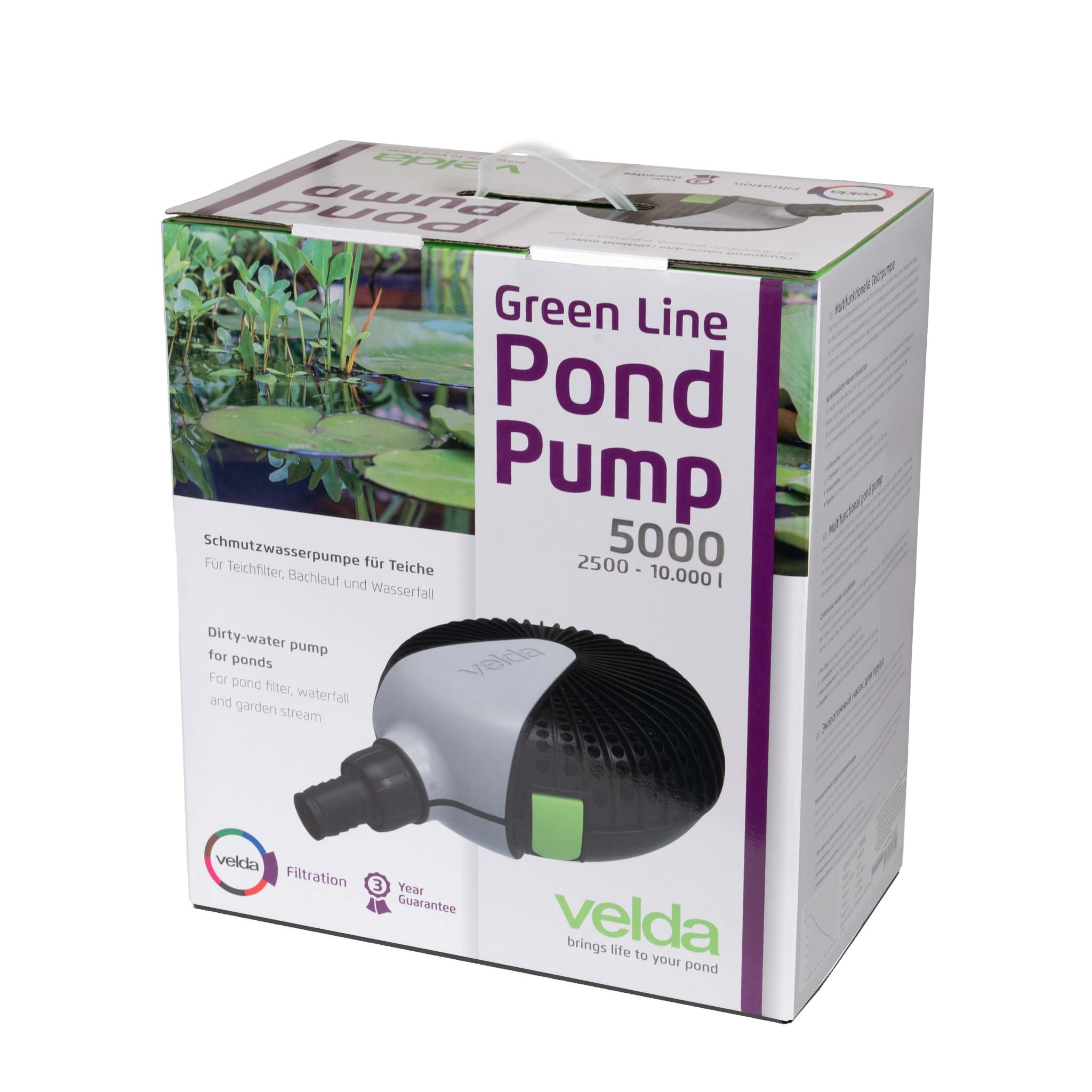 velda-green-line-12500-teichpumpe-12-000-l-h-5-5-m-f-rderh-he-110-watt image 2