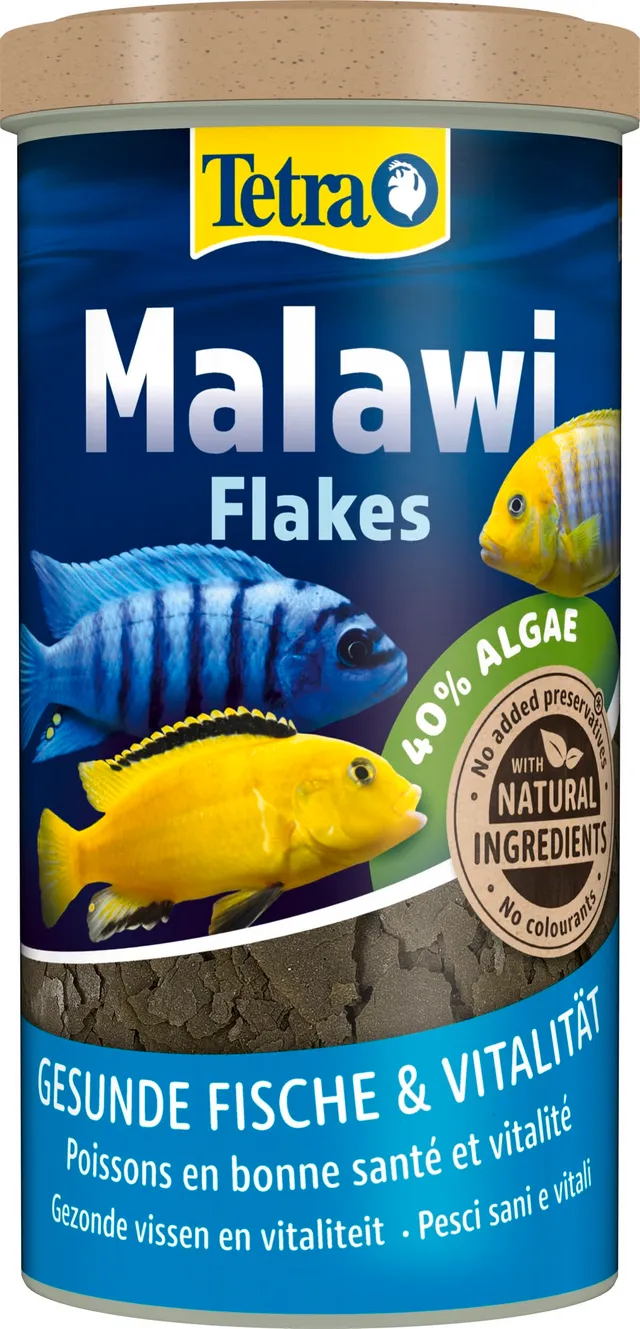 tetra-malawi-flakes-cichliden-flockenfutter-1-l-dose-mit-spirulina-nori-chlorell image 1