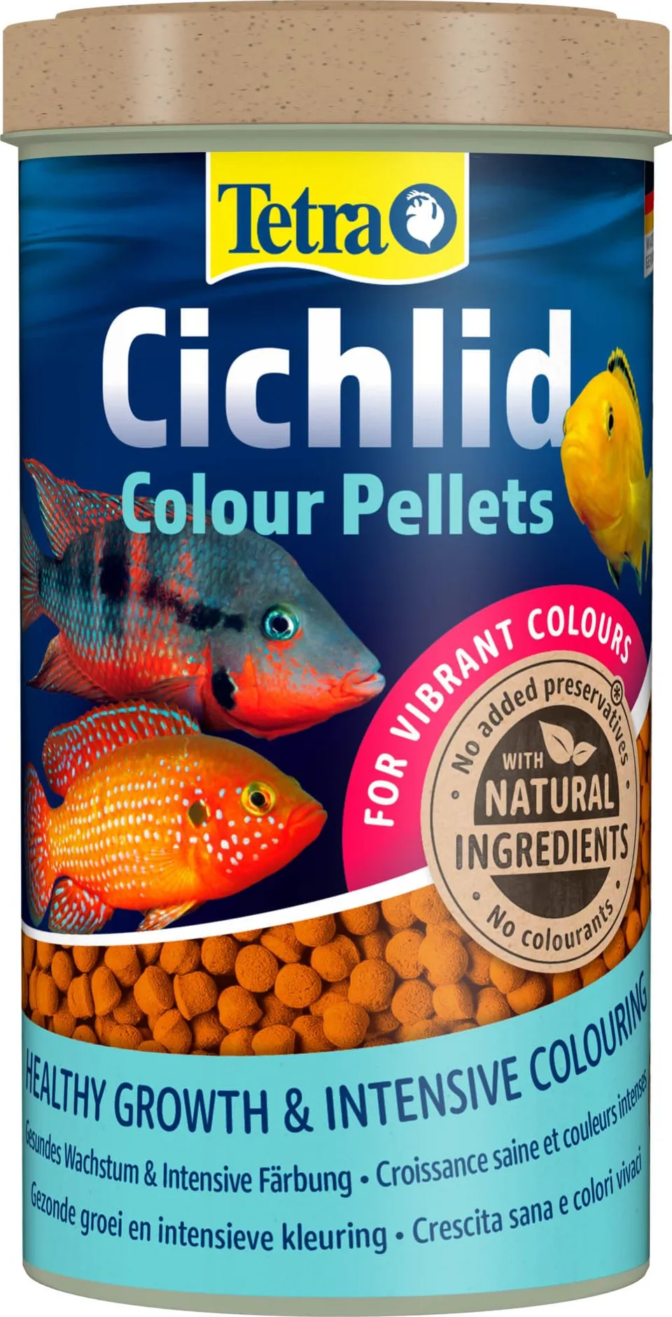 tetra-cichlid-colour-pellets-fischfutter-f-r-cichliden-500-ml-dose image 1