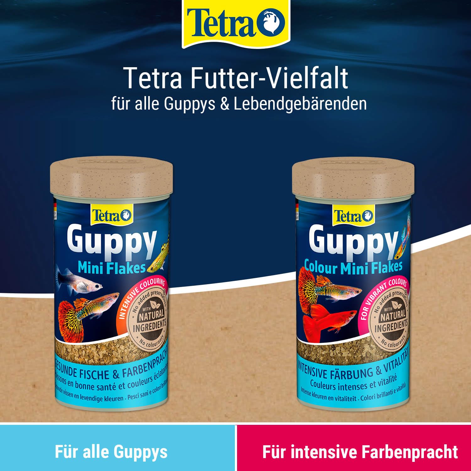tetra-guppy-colour-mini-flakes-fischfutter-250-ml-dose image 7