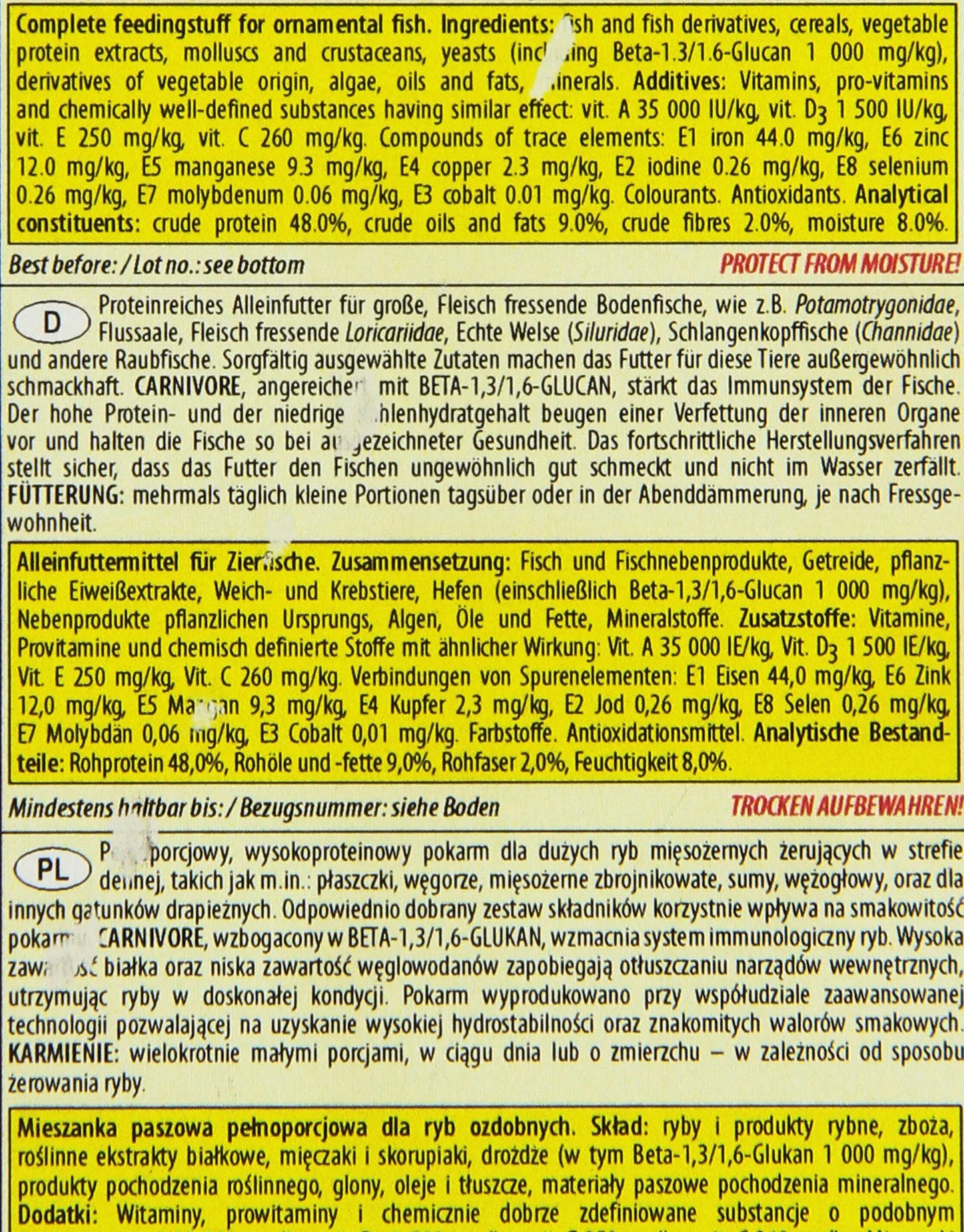 tropical-carnivore-futter-f-r-gro-e-fleischfressende-fische-sinkend-5l image 4