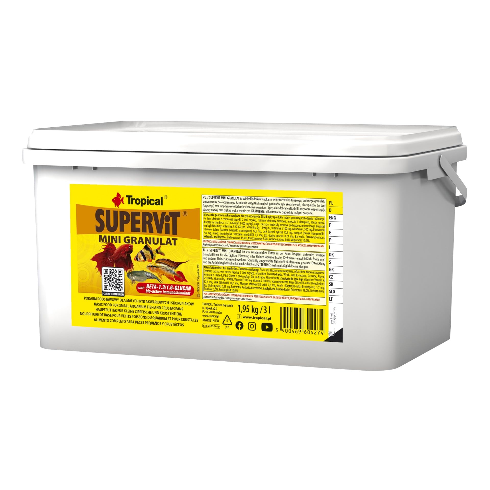 tropical-supervit-mini-granulat-premium-hauptfutter-f-r-zierfische-3-l image 1
