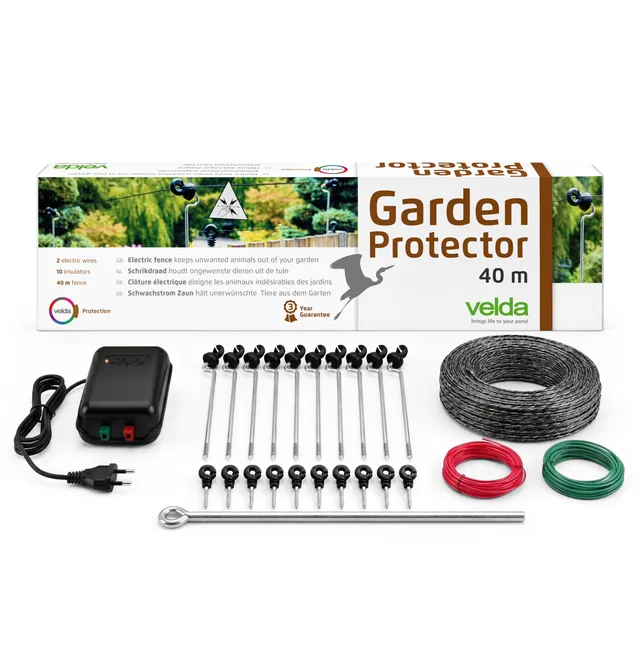 velda-garden-protector-elektrozaun-komplett-set-40-m-reiherabwehr image 1
