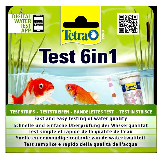 tetra-pond-test-6in1-wassertest-f-r-den-gartenteich-25-teststreifen image 1