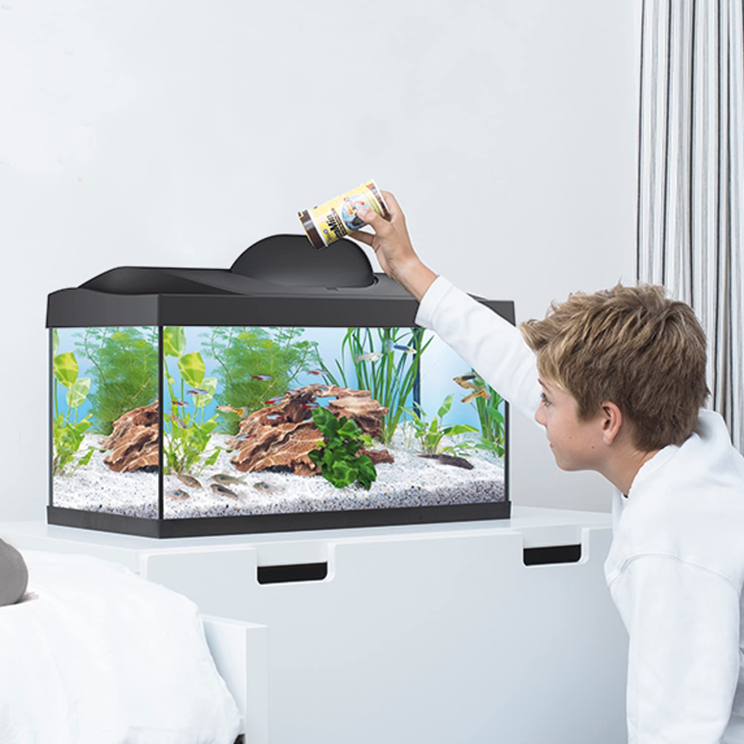 tetra-starter-line-54-l-aquarium-komplett-set-led-schwarz-60x30x30-cm image 6