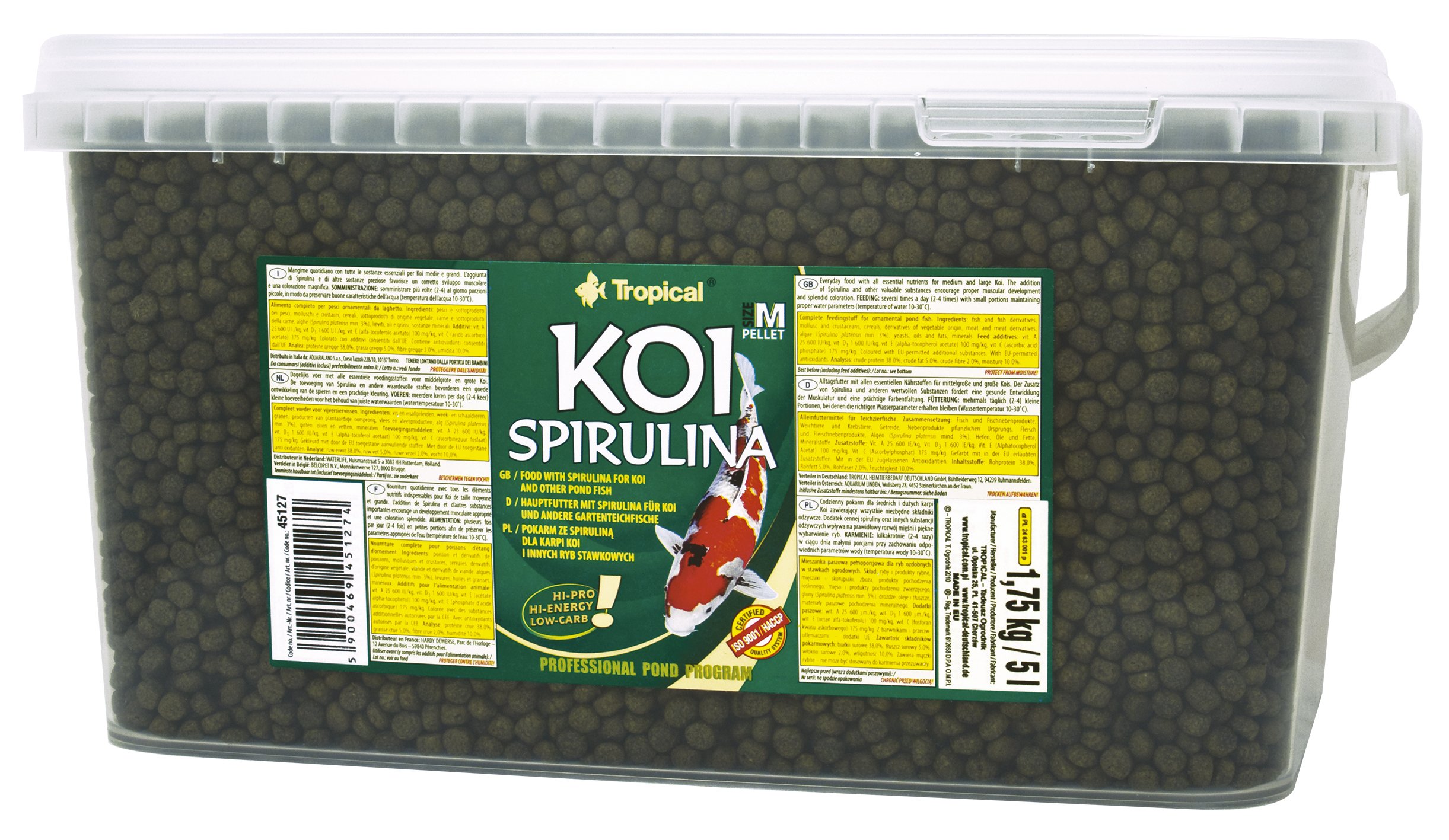 tropical-koi-spirulina-pellet-size-s-7-kg-sommer-teichfutter-15-30-c image 4