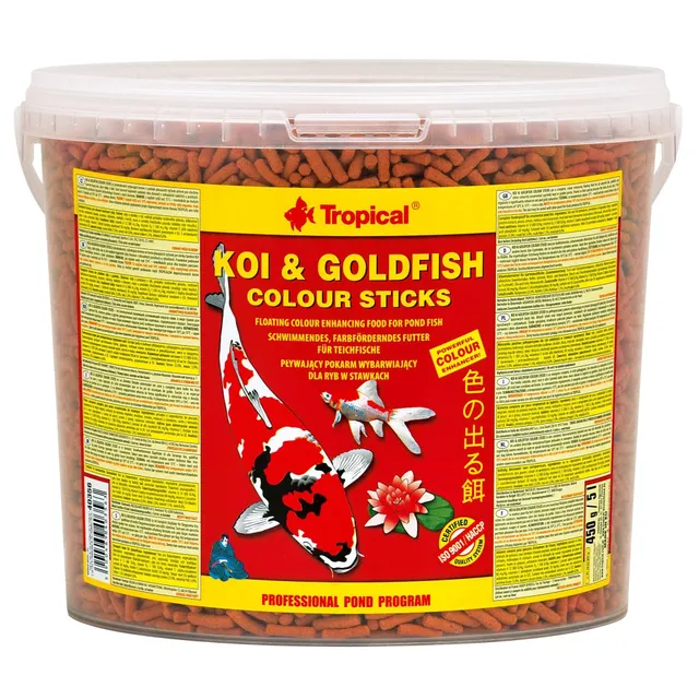 tropical-koi-goldfish-colour-sticks-5-l-430-g-farbverst-rkendes-schwimmfutter image 1