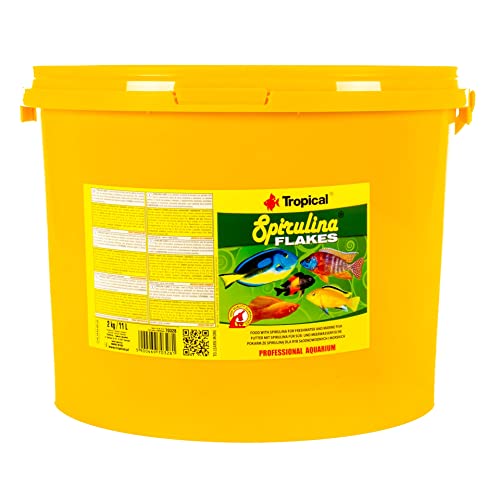 tropical-spirulina-flakes-pflanzliches-flockenfutter-mit-6-spirulina-11-liter image 3