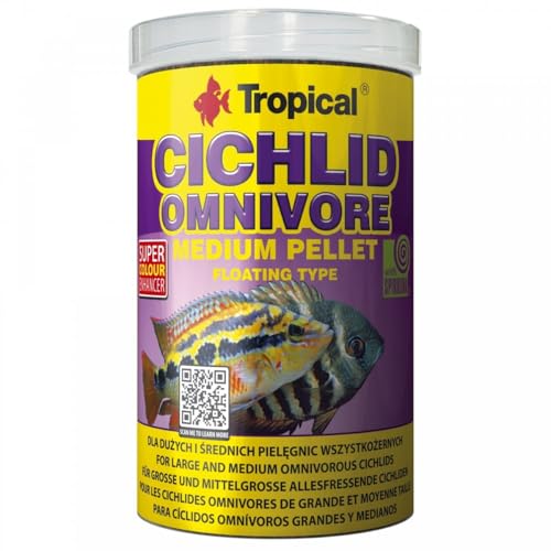 tropical-cichlid-omnivore-medium-pellet-500-ml-schwimmfutter-f-r-mittelgro-e-gro image 4