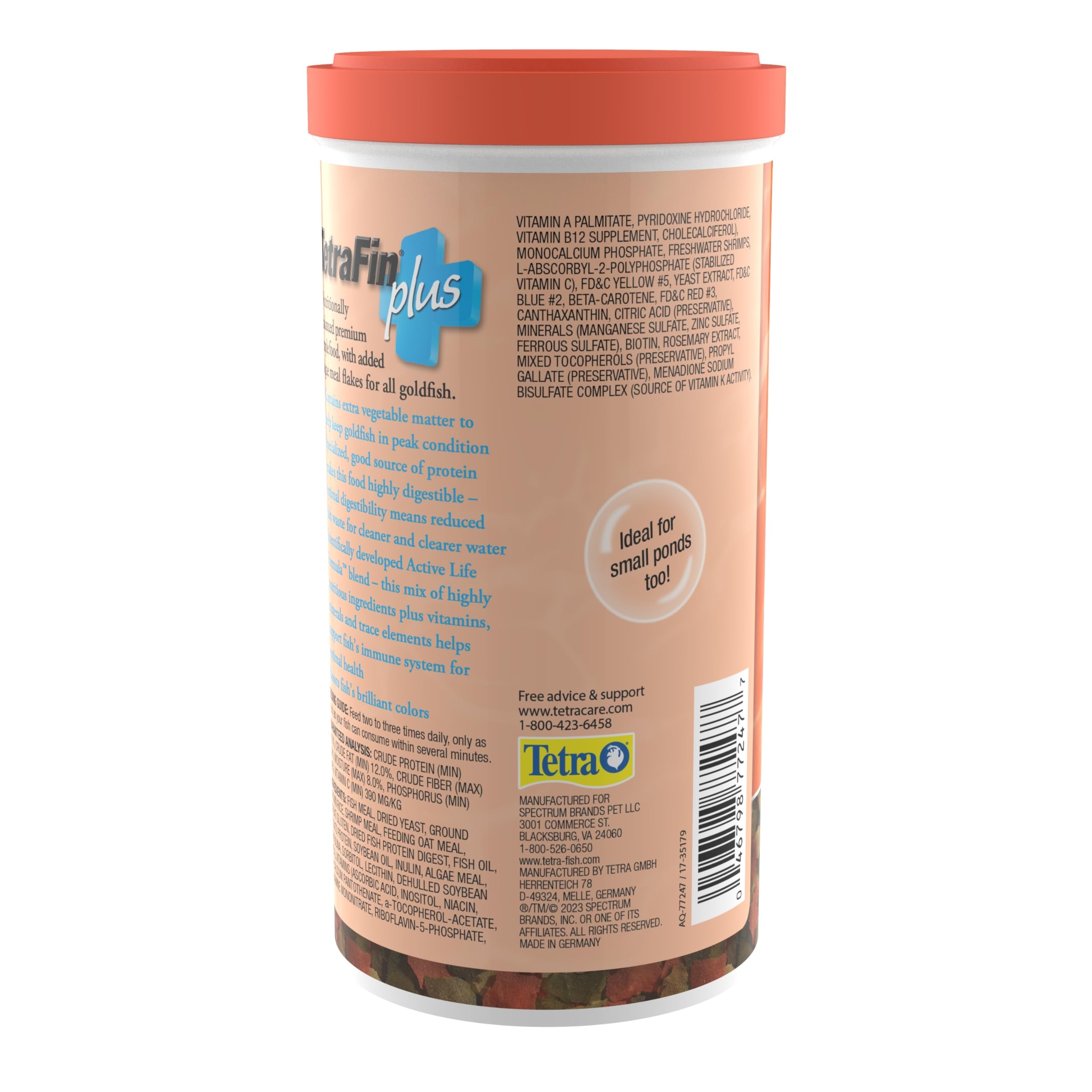 tetra-tetrafin-plus-goldfish-flakes-premium-goldfisch-flockenfutter-mit-spirulin image 3