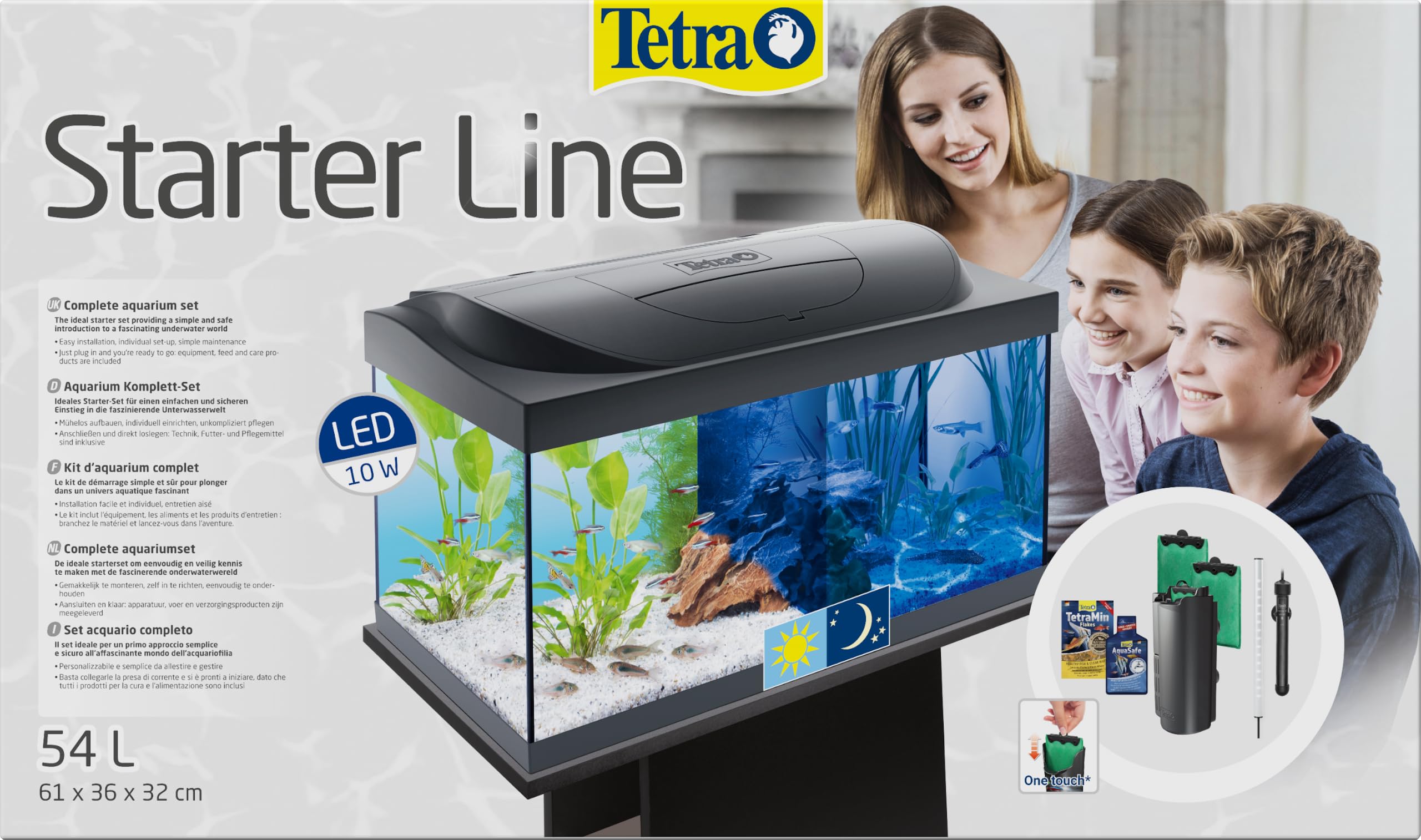 tetra-starter-line-54-l-aquarium-komplett-set-led-schwarz-60x30x30-cm image 2