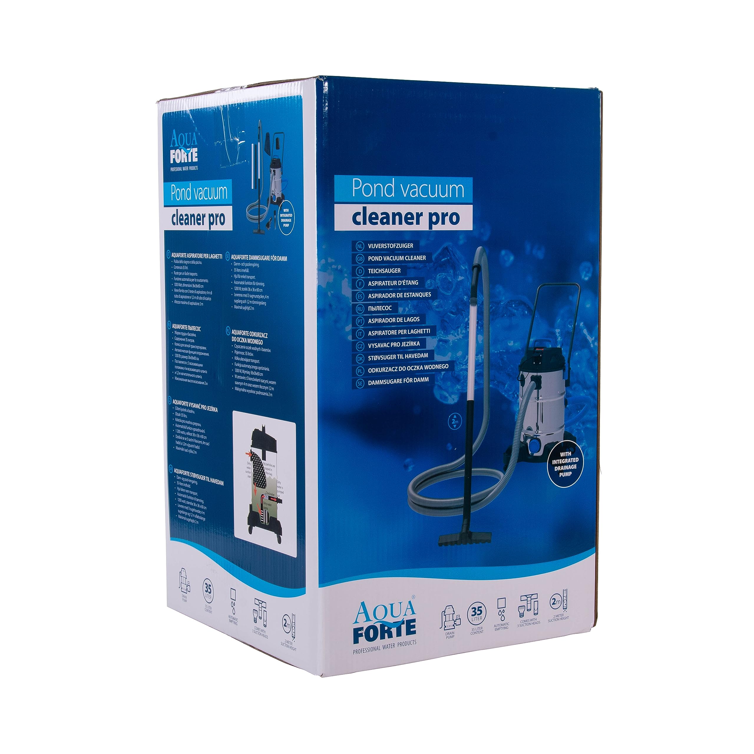 aquaforte-teichschlammsauger-pro-1200w-35l-tank-saugtiefe-bis-2-5m image 7