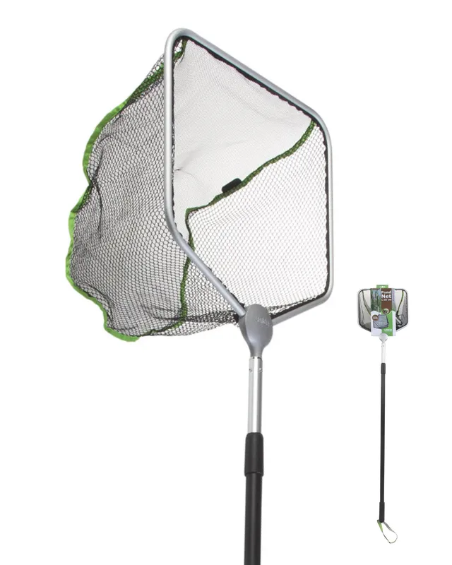 velda-pond-net-viereckig-35-cm-kescher-mit-teleskopstiel image 1
