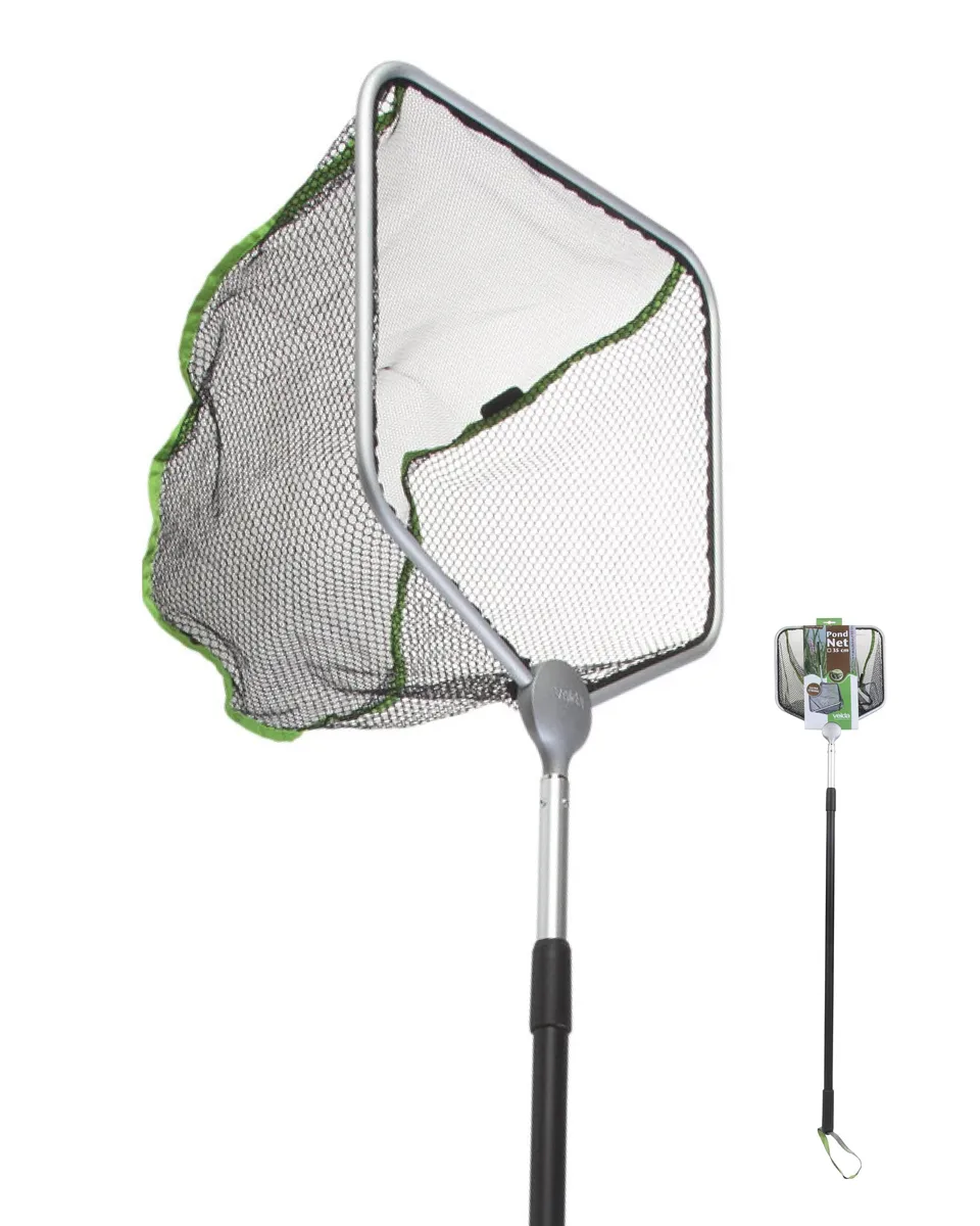 velda-pond-net-viereckig-35-cm-kescher-mit-teleskopstiel image 1