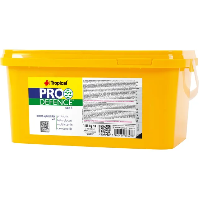 tropical-pro-defence-size-s-3l-fischfutter-mit-probiotikum-f-r-kleine-aquarienfi image 1