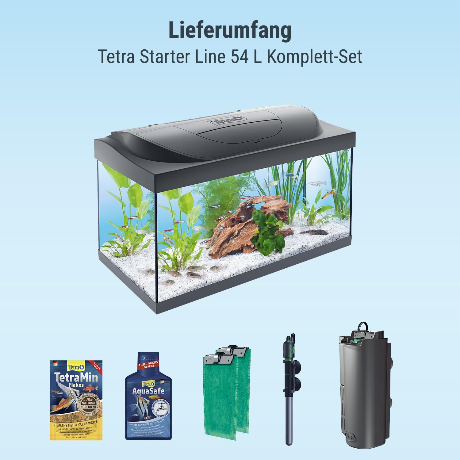 tetra-starter-line-54-l-aquarium-komplett-set-led-schwarz-60x30x30-cm image 5
