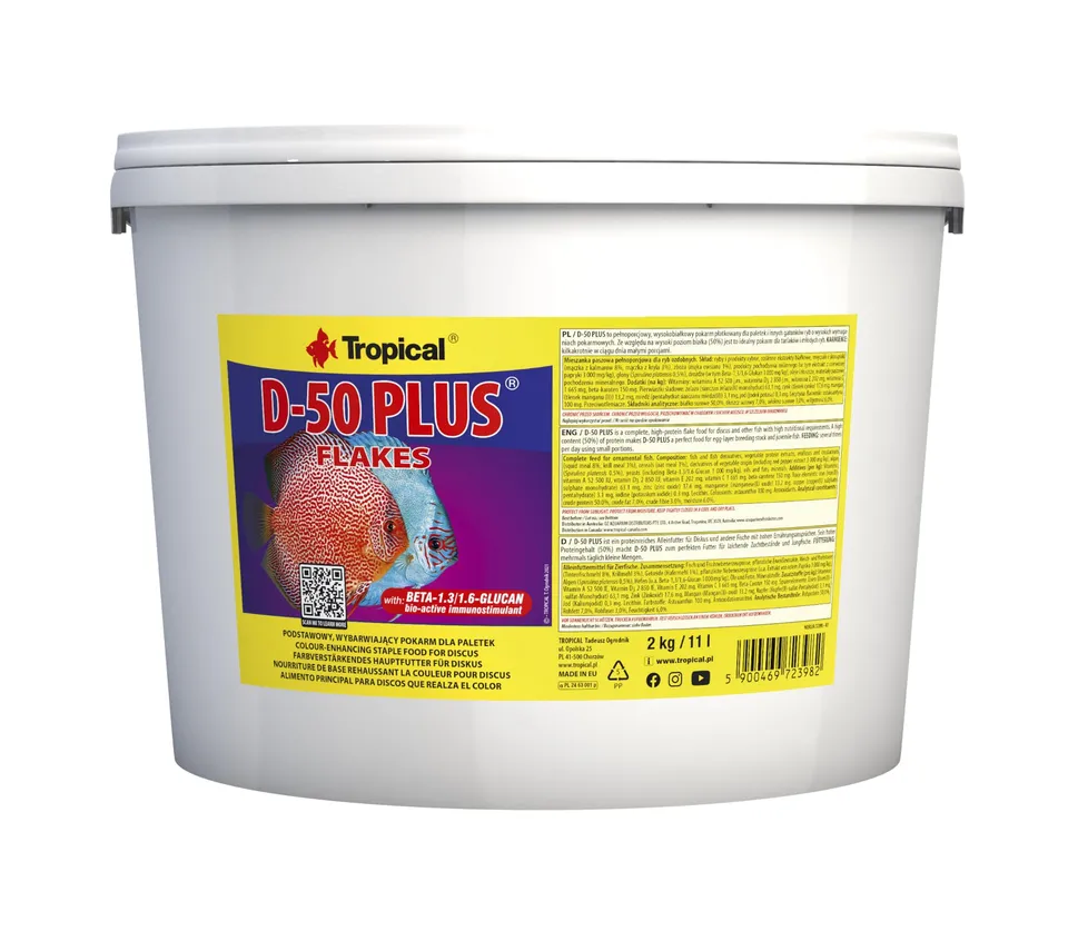 tropical-d-50-plus-11-l-proteinreiches-farbf-rderndes-flockenfutter-f-r-diskusfi image 1