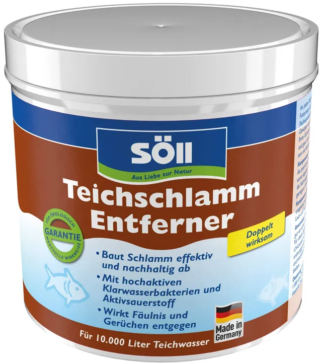 s-ll-teichschlammentferner-500-g-biologischer-teichreiniger-f-r-10-000-liter image 1