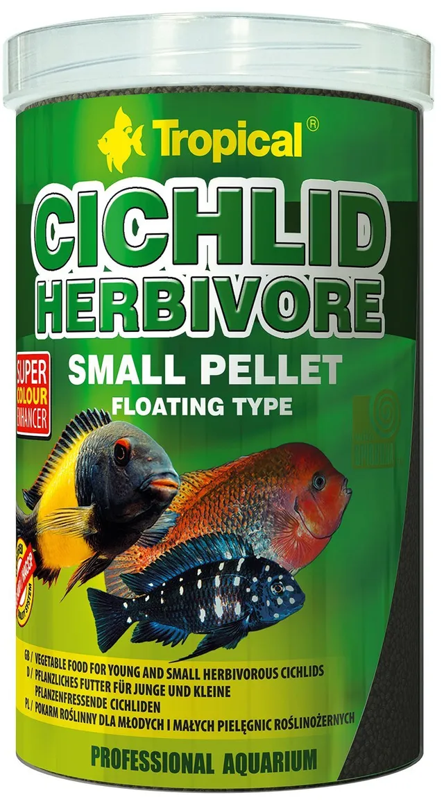 tropical-cichlid-herbivore-small-pellet-2-2-l-pflanzenfutter-mit-spirulina-f-r-k image 1