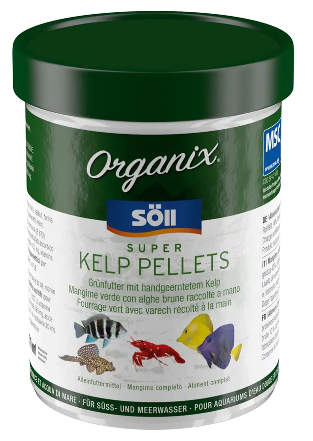 s-ll-organix-super-kelp-pellets-130-ml-zierfischfutter-f-r-pflanzenfresser image 1