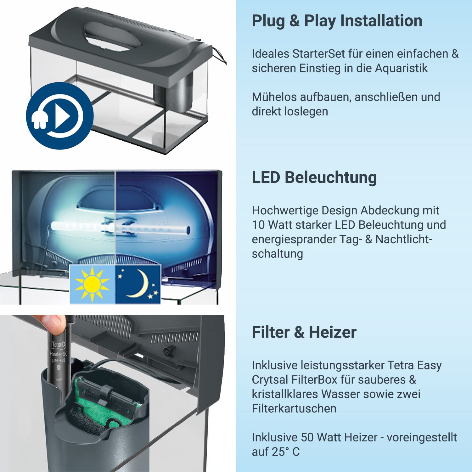 tetra-starter-line-54-l-aquarium-komplett-set-led-schwarz-60x30x30-cm image 3