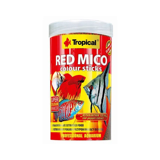 tropical-red-mico-colour-sticks-blutwurm-sticks-mit-astaxanthin-250-ml image 1