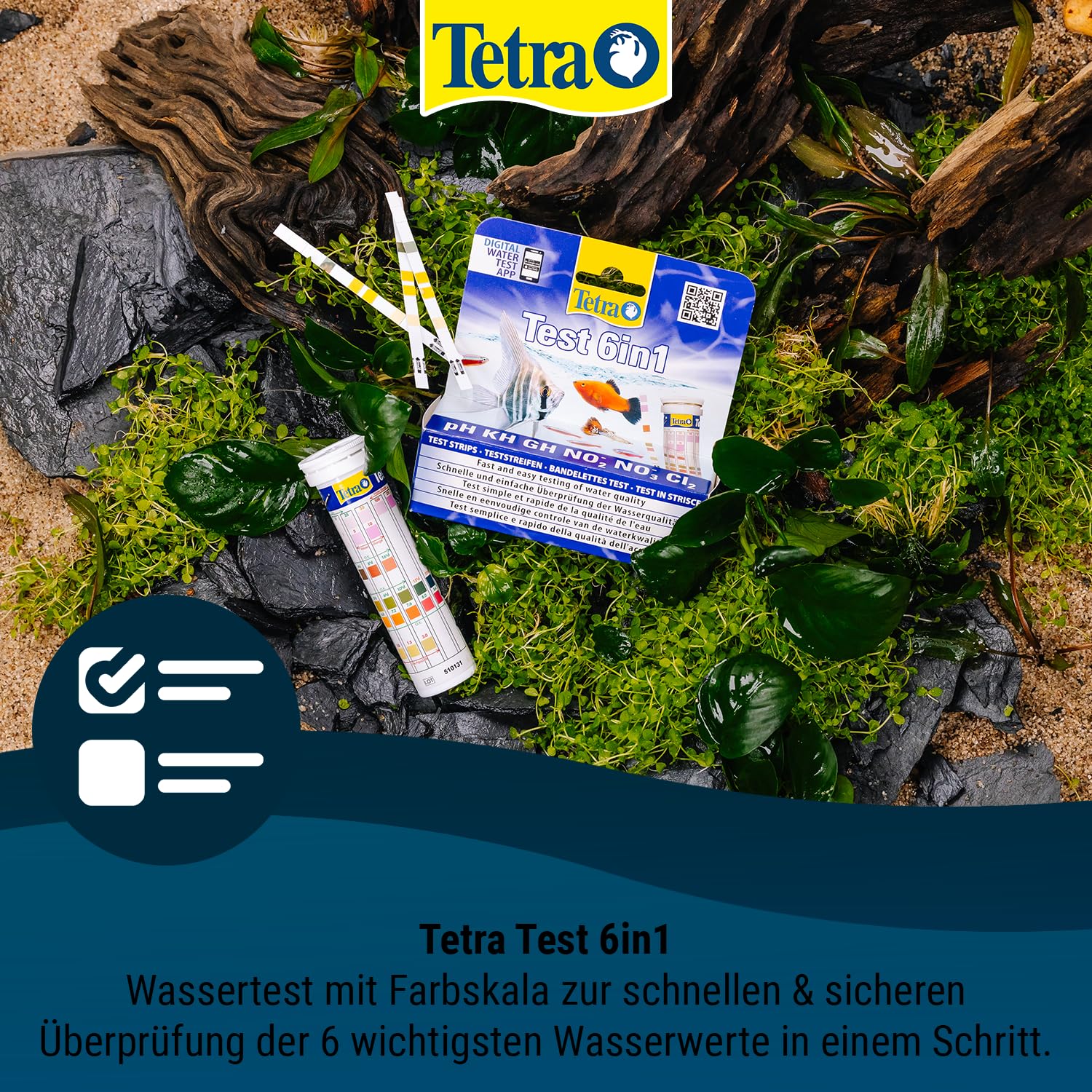 tetra-test-6in1-wassertest-f-r-aquarium-25-teststreifen image 2
