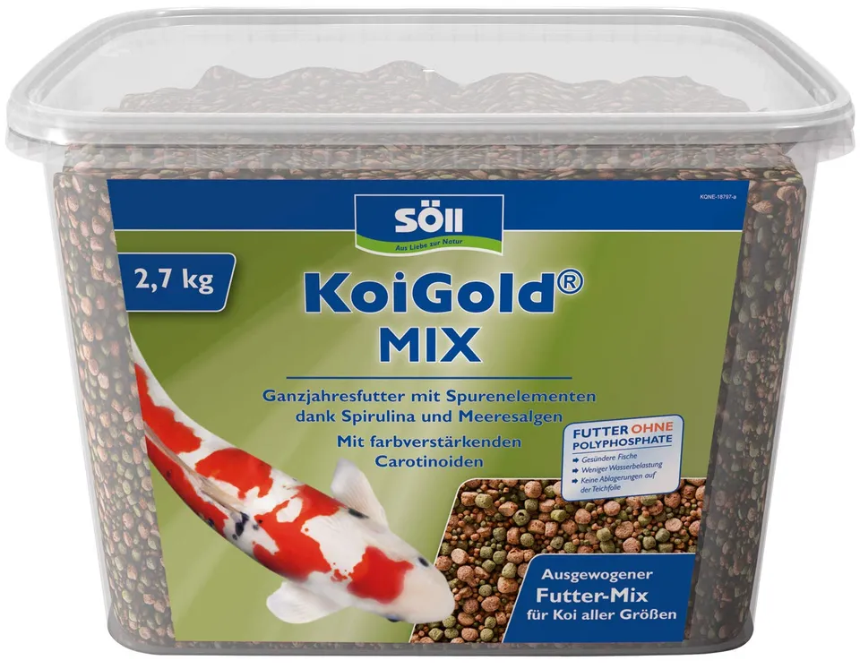 s-ll-koigold-mix-koifutter-7-l-ganzjahresfutter-2-mm-5-mm-pellets image 1