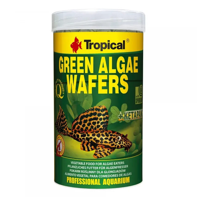 tropical-green-algae-wafers-welschips-250-ml-f-r-pflanzenfressende-bodenfische image 1