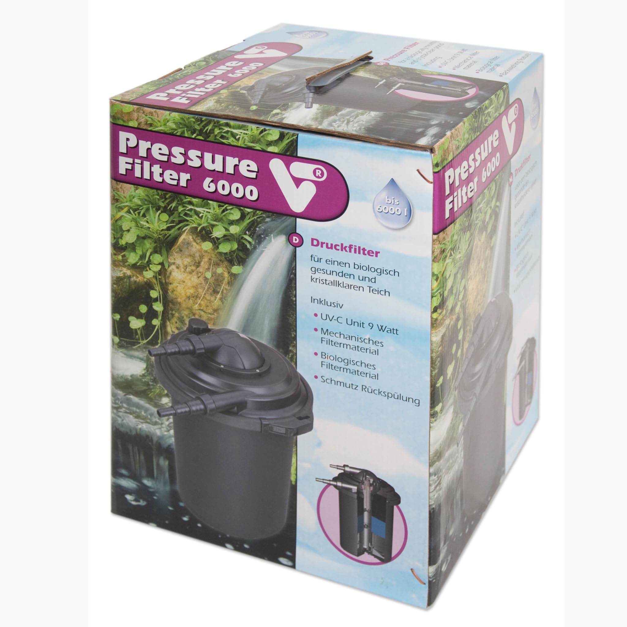 velda-pressure-filter-6000-druckfilter-mit-9-watt-uv-c image 1