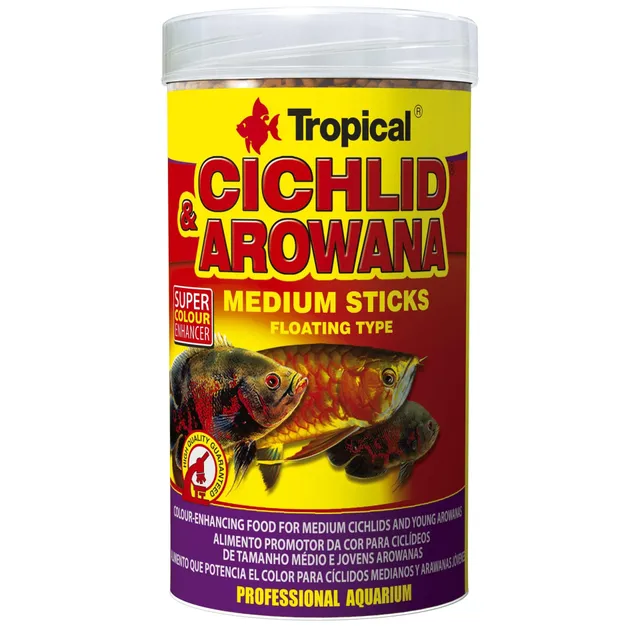 tropical-cichlid-arowana-medium-sticks-250-ml-fischfutter image 1