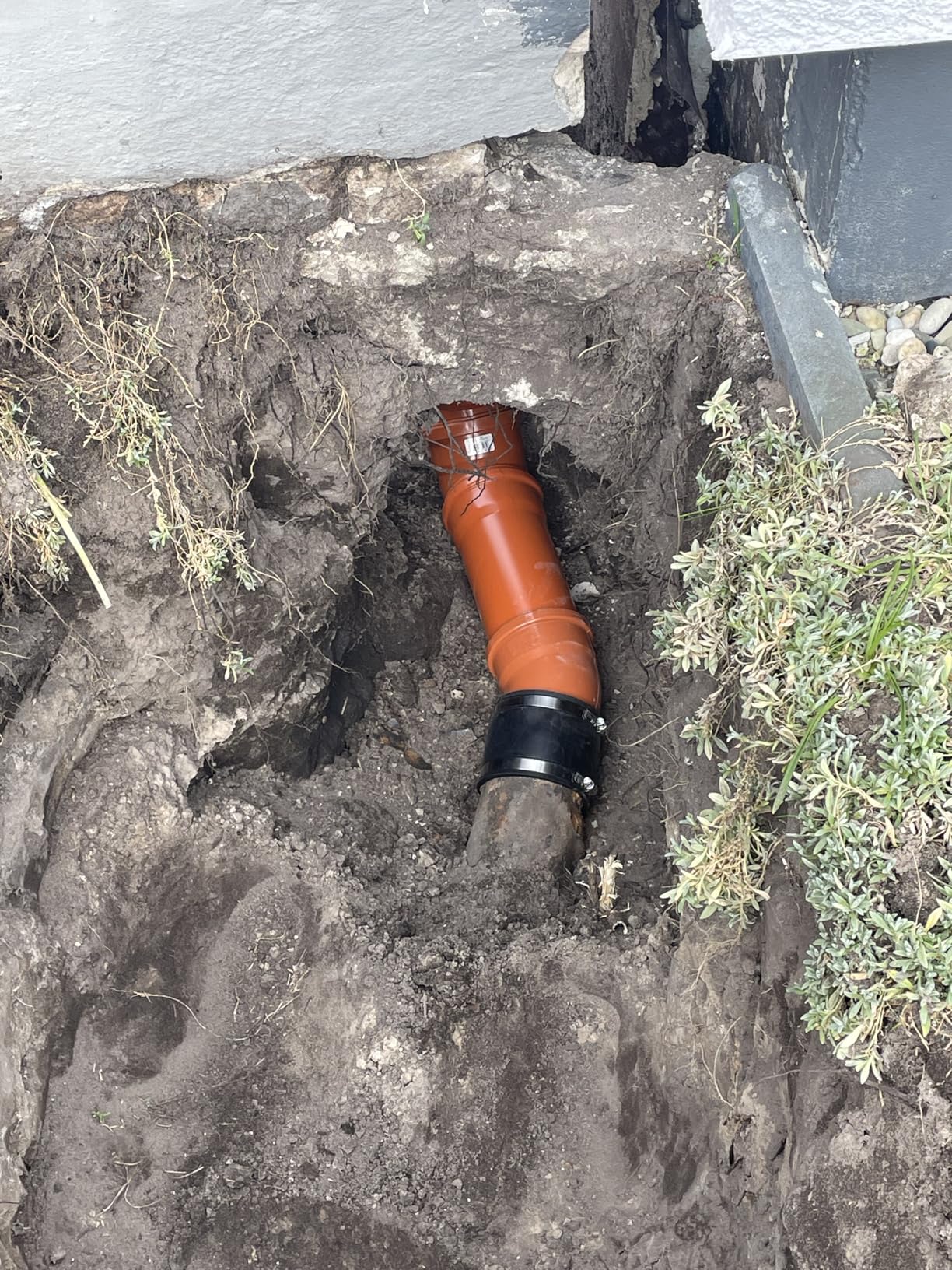 Solide Muffe für den Teichbau