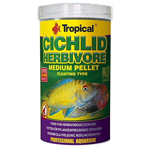 tropical-cichlid-herbivore-medium-pellet-schwimmendes-granulat-500-ml image 4