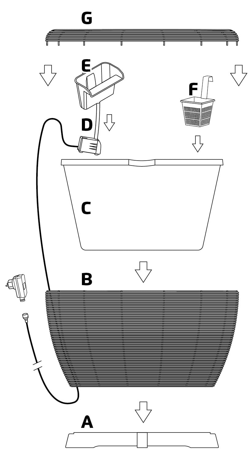velda-orbis-mini-teich-mit-wasserfall-und-pumpe-rattan-look image 7