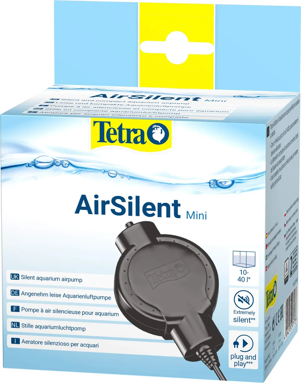tetra-airsilent-mini-aquarium-luftpumpe-10-40-l-komplettset-schwarz image 1
