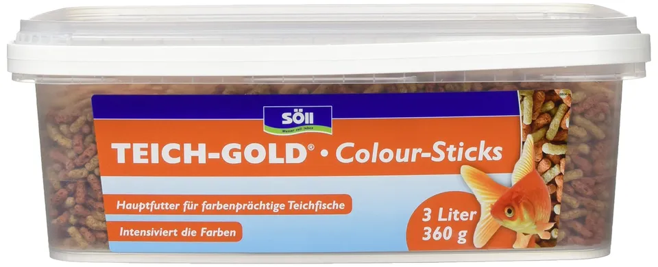 s-ll-teich-gold-colour-sticks-hauptfutter-3-liter-f-r-teichfische image 1