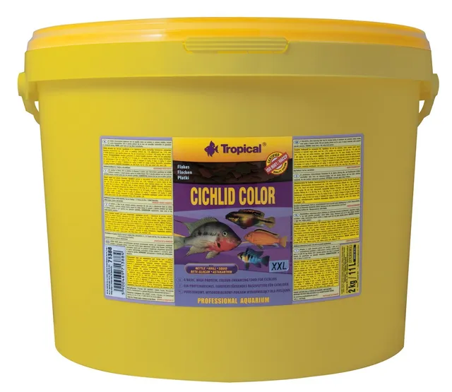 tropical-cichlid-color-flakes-farb-flockenfutter-mit-beta-glucan-11-l image 1