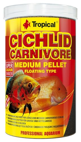 tropical-cichlid-carnivore-medium-pellet-schwimmendes-granulat-1-liter image 2