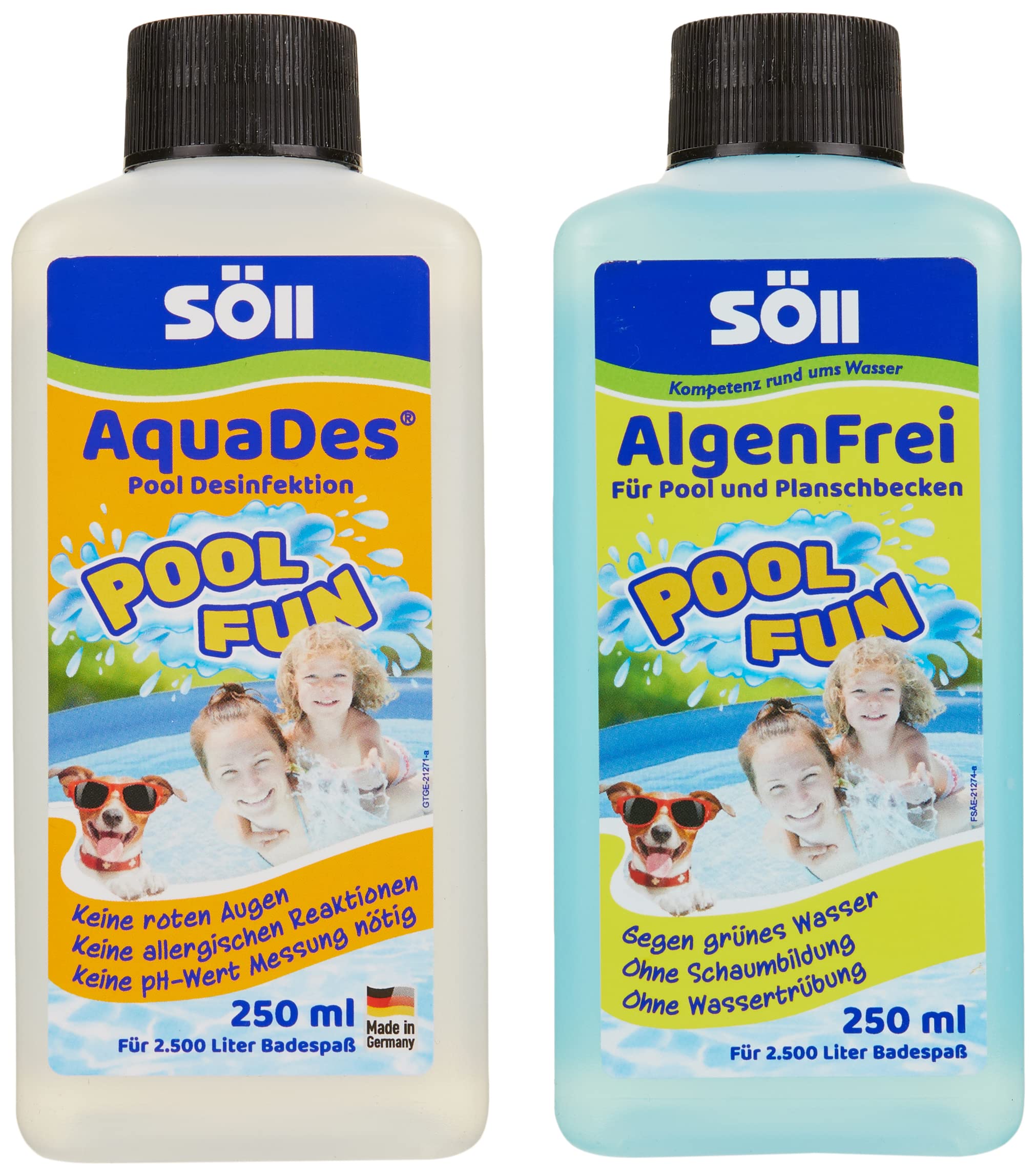 s-ll-poolpflege-set-aquades-algenfrei-je-250-ml image 1