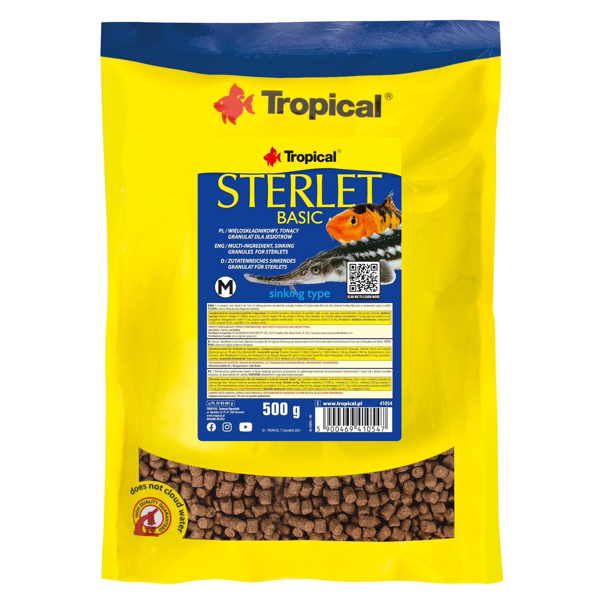 tropical-sterletts-basic-gr-e-m-sinkendes-granulat-f-r-bodenfische-1000-ml-500-g image 1