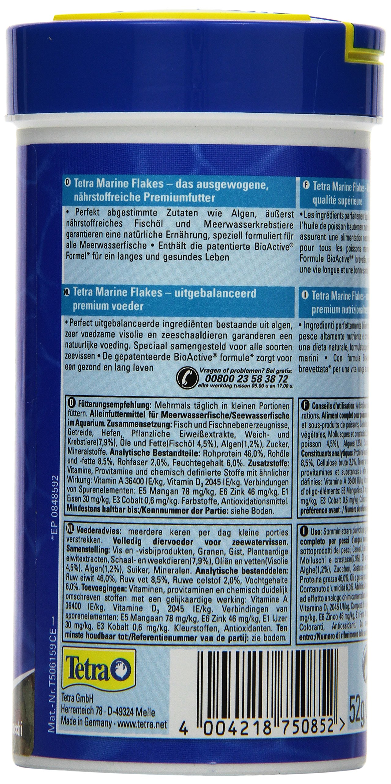 tetra-marine-flakes-flockenfutter-f-r-meerwasserfische-250-ml-52-g-dose image 2