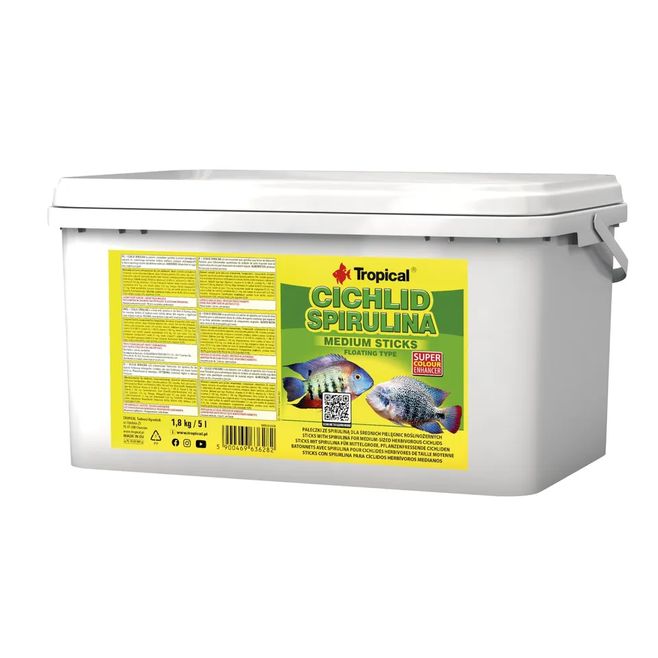 tropical-cichlid-spirulina-medium-sticks-5-l-buntbarschfutter image 1