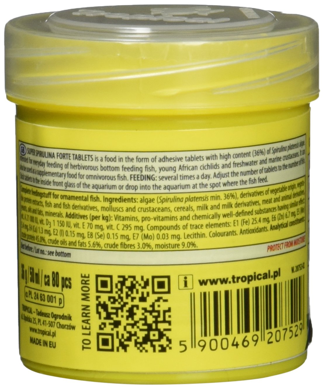 tropical-super-spiru-tabin-a-hafttabletten-mit-36-spirulina-50-ml image 2