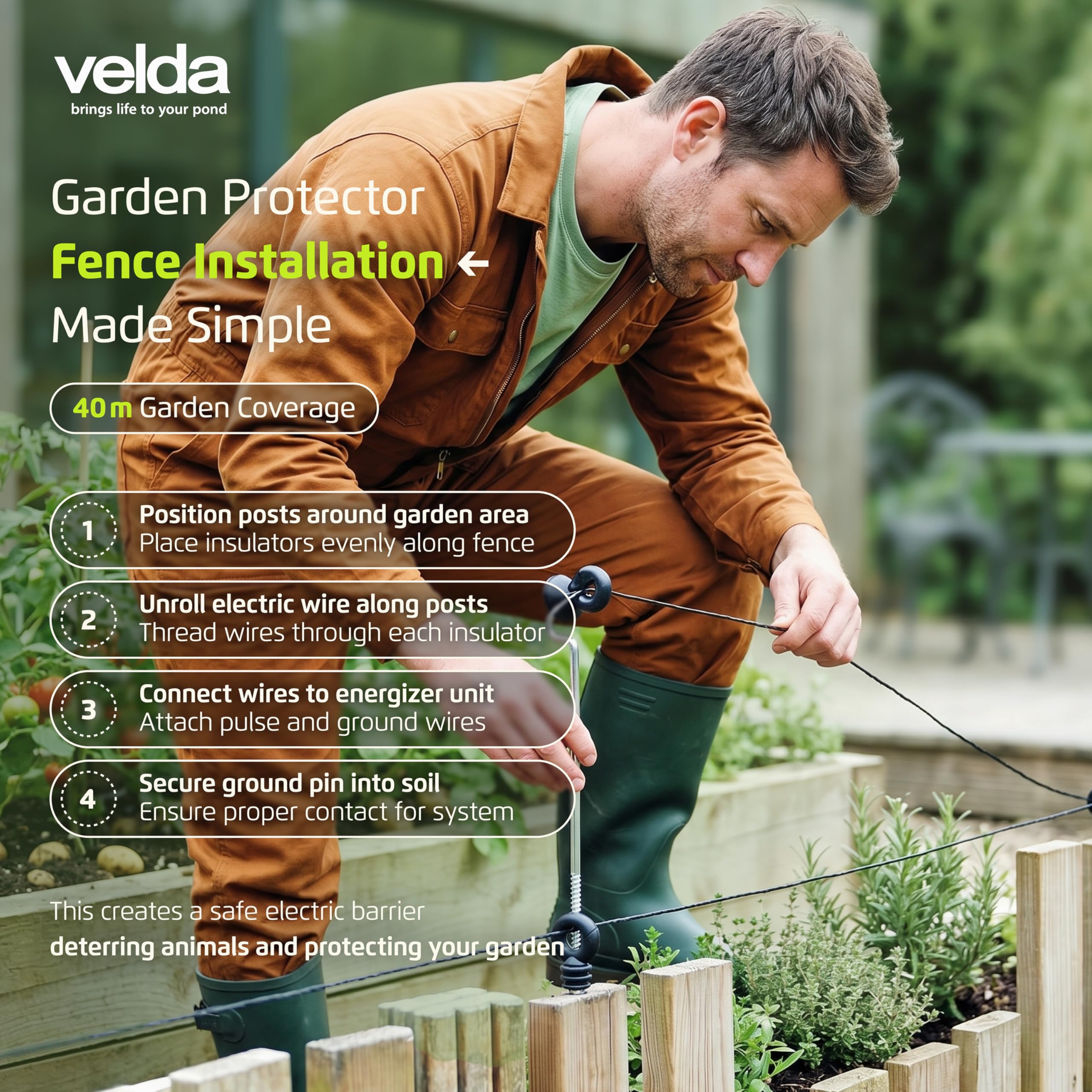 velda-garden-protector-elektrozaun-komplett-set-40-m-reiherabwehr image 6